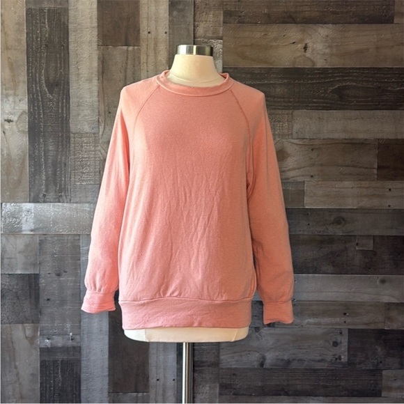 NWT! Lulu’s fuzzy dusty pink sweatshirt XSmall cozy pockets softgirl gorpcore - Picture 8 of 13
